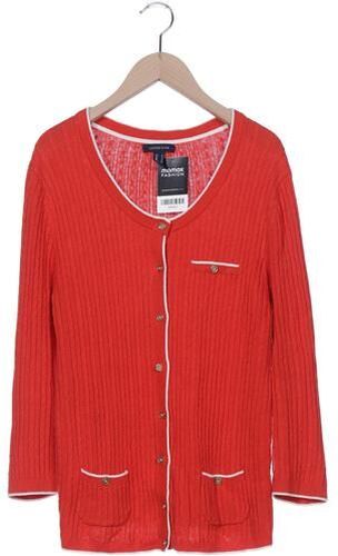 Damen Strickjacke, rot, Gr. S, Baumwolle, Leinen - Second Hand - Lands End - Modalova