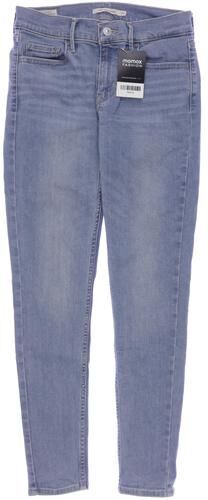 Damen Jeans, blau, Gr. W27 L28, Elasthan, Baumwolle, Leder, Synthetik - Second Hand - Levis - Modalova