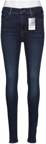 Damen Jeans, blau, Gr. W28 L30, Elasthan, Baumwolle, Leder, Synthetik - Second Hand - Levis - Modalova