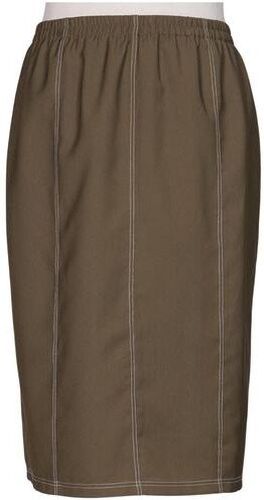 Damen Rock, braun, Gr. EU 44, Synthetik - Second Hand - Linea Tesini by heine - Modalova