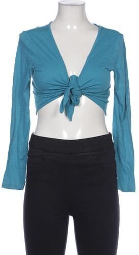Damen Strickjacke, türkis, Gr. L, Baumwolle - Second Hand - Maas - Modalova