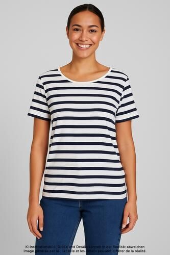 Damen T-Shirt, mehrfarbig, Gr. EU 40, Elasthan, Baumwolle - Second Hand - Maas - Modalova
