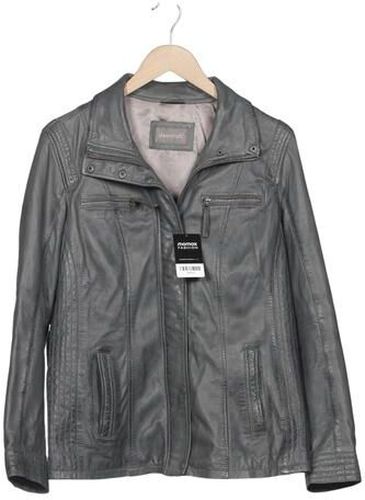 Damen Jacke, grau, Gr. EU 44, Leder, Synthetik - Second Hand - Mauritius - Modalova
