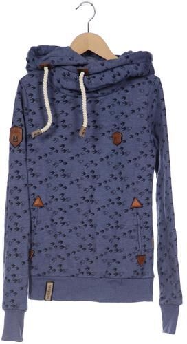 Damen Kapuzenpullover, blau, Gr. XS, Baumwolle, Synthetik - Second Hand - Naketano - Modalova