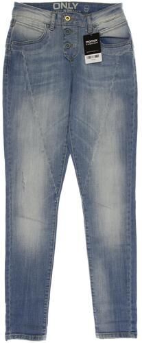 Damen Jeans, hellblau, Gr. W25 L30, Elasthan, Baumwolle, Leder - Second Hand - Only - Modalova