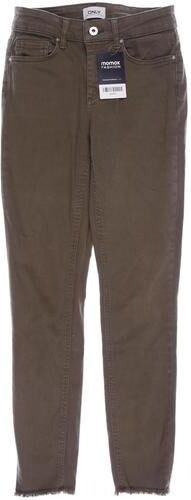 Damen Jeans, grün, Gr. S, Elasthan, Baumwolle, Leder, Synthetik - Second Hand - Only - Modalova