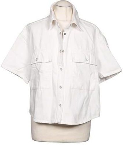 Damen Bluse, weiß, Gr. S, Baumwolle - Second Hand - Opus - Modalova