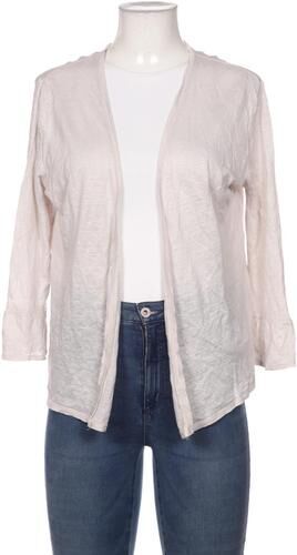 Damen Strickjacke, cremeweiß, Gr. EU 40, Leinen - Second Hand - Opus - Modalova