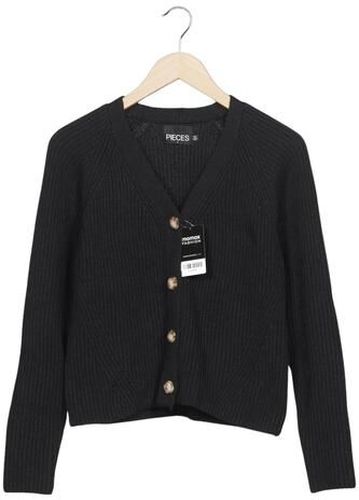Damen Strickjacke, schwarz, Gr. S, Baumwolle, Synthetik - Second Hand - Pieces - Modalova