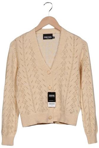 Damen Strickjacke, beige, Gr. XS, Baumwolle, Synthetik - Second Hand - Pieces - Modalova