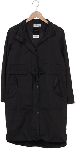 Damen Mantel, schwarz, Gr. EU 36, Baumwolle, Synthetik - Second Hand - Reserved - Modalova