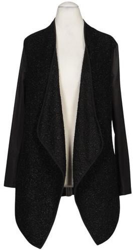 Damen Strickjacke, schwarz, Gr. EU 38 (UK 10), Elasthan, Synthetik - Second Hand - River Island - Modalova