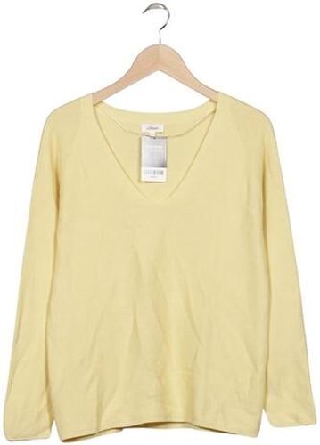 Damen Pullover, gelb, Gr. EU 40, Baumwolle, Synthetik, Viskose - Second Hand - S. Oliver - Modalova
