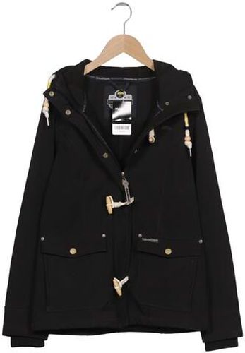 Damen Mantel, schwarz, Gr. M, Elasthan, Synthetik - Second Hand - Schmuddelwedda - Modalova