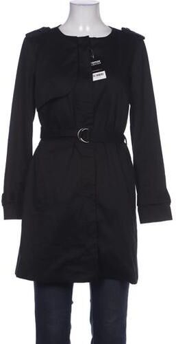 Damen Mantel, schwarz, Gr. EU 38, Baumwolle, Synthetik - Second Hand - Selected - Modalova