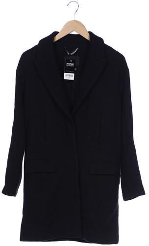 Damen Mantel, schwarz, Gr. EU 34, Elasthan, Baumwolle, Synthetik, Wolle - Second Hand - SET - Modalova