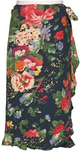 Sezane Damen Rock, mehrfarbig, Gr. EU 44 (F 46), Viskose - Second Hand - Sézane - Modalova