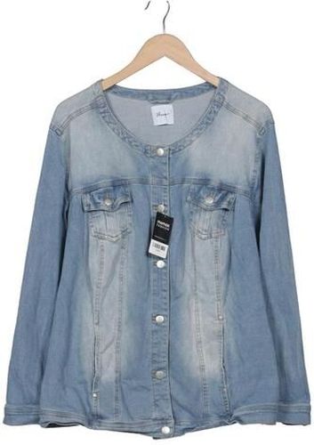 Damen Jacke, hellblau, Gr. EU 52, Elasthan, Baumwolle - Second Hand - Sheego - Modalova