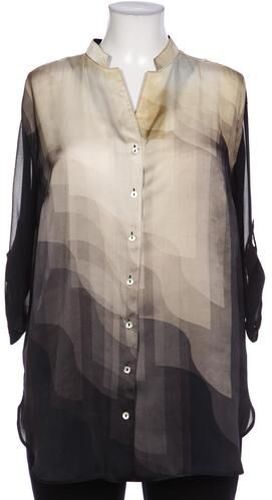 Damen Bluse, beige, Gr. EU 44, Synthetik - Second Hand - Sommermann - Modalova