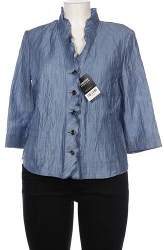 Damen Bluse, blau, Gr. EU 42, Leinen, Synthetik - Second Hand - Sommermann - Modalova