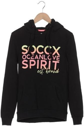 Damen Kapuzenpullover, schwarz, Gr. EU 38, Baumwolle, Synthetik - Second Hand - Soccx - Modalova