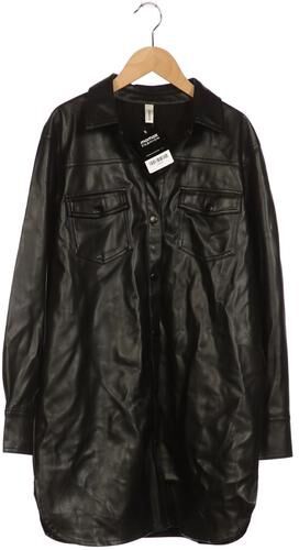 Damen Mantel, schwarz, Gr. M, Kunstleder, Synthetik - Second Hand - Soyaconcept - Modalova