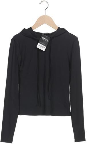 Damen Kapuzenpullover, schwarz, Gr. M, Elasthan, Synthetik - Second Hand - Stradivarius - Modalova
