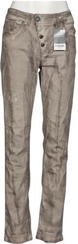 Damen Jeans, beige, Gr. EU 38, Elasthan, Baumwolle - Second Hand - tredy - Modalova