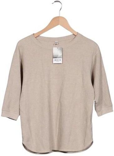 Damen Pullover, beige, Gr. S, Baumwolle, Synthetik - Second Hand - Uniqlo - Modalova