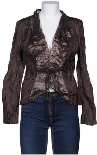 Damen Blazer, braun, Gr. EU 42, Synthetik - Second Hand - Vera Mont - Modalova