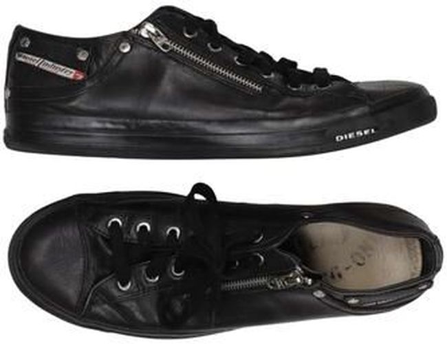 Herren Sneakers, schwarz, Gr. EU 44, Leder - Second Hand - Diesel - Modalova