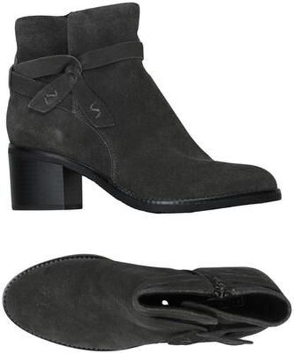 Damen Stiefelette, grau, Gr. EU 38, Leder - Second Hand - 5th Avenue - Modalova