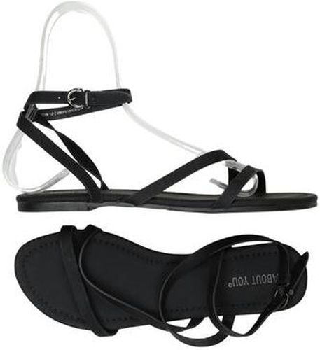 Damen Sandale, schwarz, Gr. EU 39, Kunstleder - Second Hand - About you - Modalova