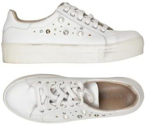 Damen Halbschuh, weiß, Gr. EU 39, Leder - Second Hand - Alba Moda - Modalova