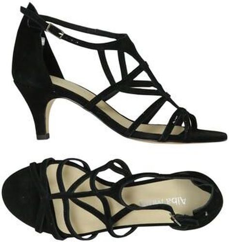 Damen Sandale, schwarz, Gr. EU 35, Leder - Second Hand - Alba Moda - Modalova