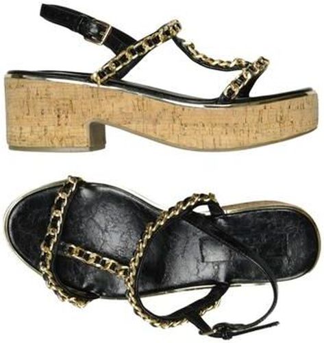 Damen Sandale, schwarz, Gr. EU 41, Kunstleder - Second Hand - Asos - Modalova