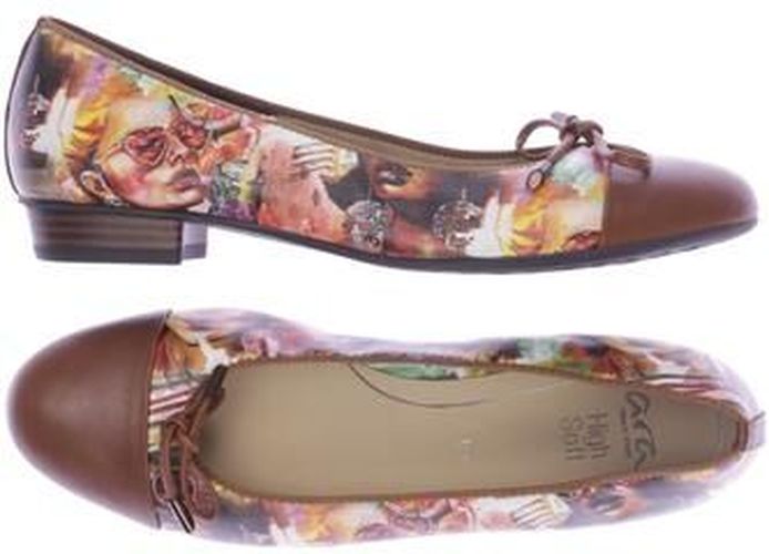 Damen Ballerinas, braun, Gr. EU 39.5 (UK 6.5), Kunstleder, Leder - Second Hand - Ara - Modalova