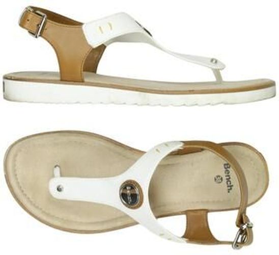 Damen Sandale, weiß, Gr. EU 38, Kunstleder - Second Hand - Bench. - Modalova