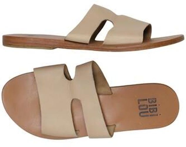 Damen Sandale, beige, Gr. EU 38, Leder - Second Hand - Bibi Lou - Modalova