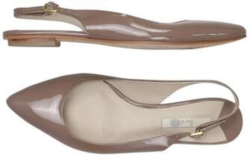 Damen Ballerinas, grau, Gr. EU 39, Leder - Second Hand - Boden - Modalova