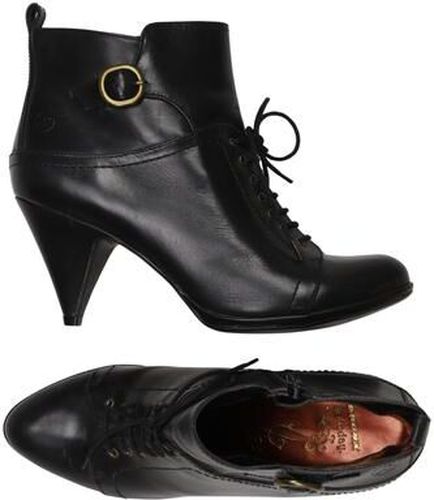 Damen Stiefelette, schwarz, Gr. EU 38, Leder - Second Hand - Bronx - Modalova