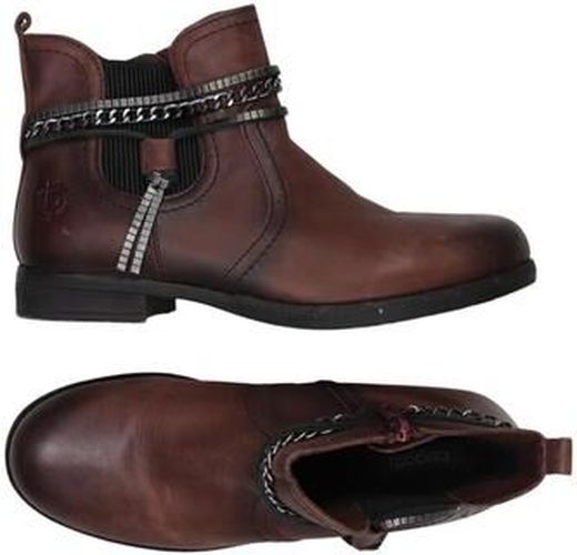 Damen Stiefelette, braun, Gr. EU 38, Leder - Second Hand - Bugatti - Modalova