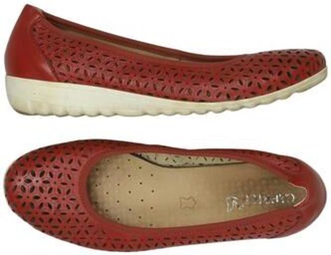 Damen Ballerinas, rot, Gr. EU 39, Leder - Second Hand - Caprice - Modalova