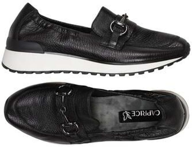 Damen Halbschuh, schwarz, Gr. EU 38, Leder - Second Hand - Caprice - Modalova