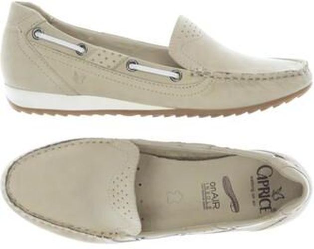 Damen Halbschuh, beige, Gr. EU 37.5, Leder - Second Hand - Caprice - Modalova