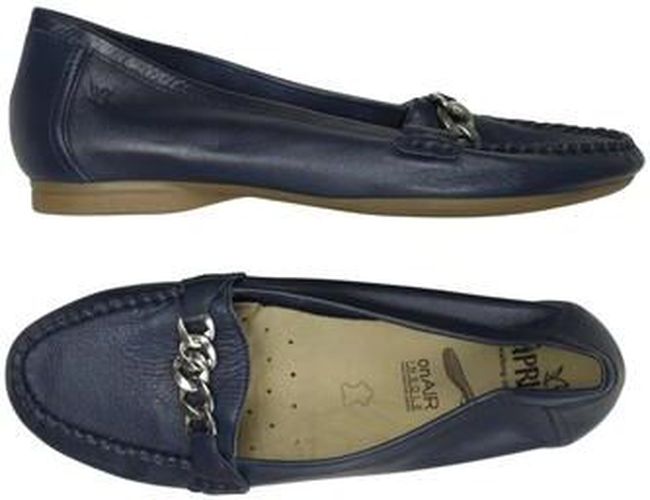 Damen Halbschuh, marineblau, Gr. EU 38.5, Leder - Second Hand - Caprice - Modalova