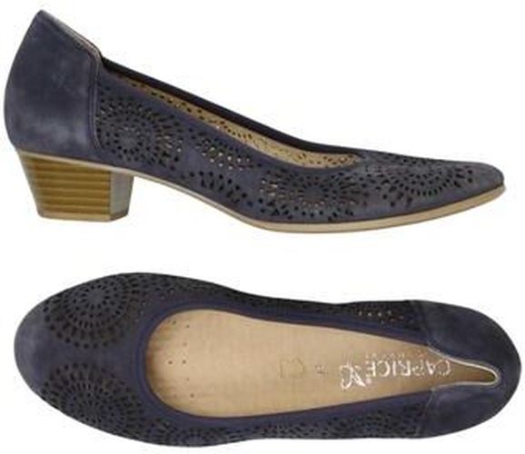 Damen Pumps, marineblau, Gr. EU 39.5, Leder - Second Hand - Caprice - Modalova