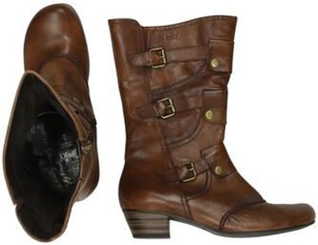 Damen Stiefel, braun, Gr. EU 39, Leder - Second Hand - Caprice - Modalova