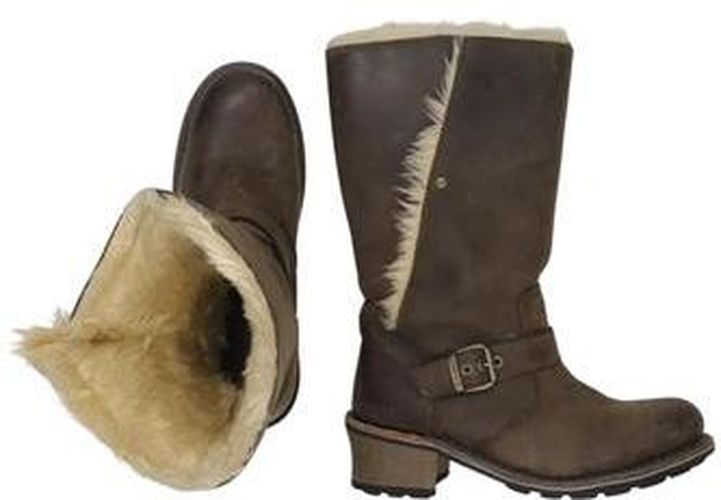 CAT by Damen Stiefel, braun, Gr. EU 37, Leder - Second Hand - Caterpillar - Modalova