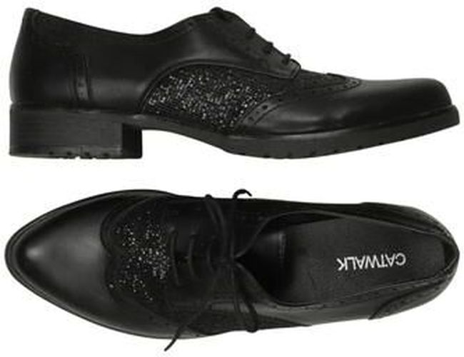 Damen Halbschuh, schwarz, Gr. EU 40, Kunstleder - Second Hand - Catwalk - Modalova